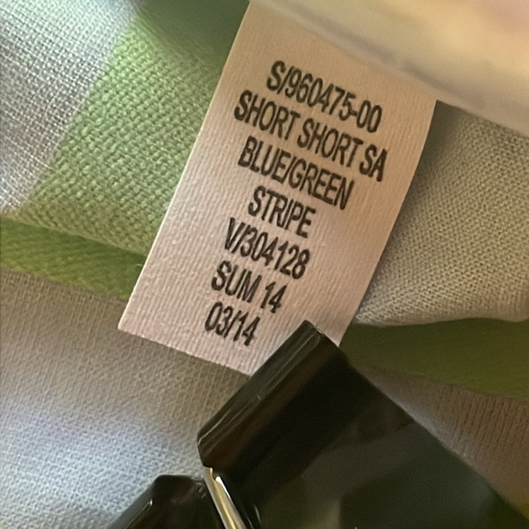 Gap Womens Size 16 Short Shorts Green Yellow Blue Striped new NWT - Picture 7 of 10